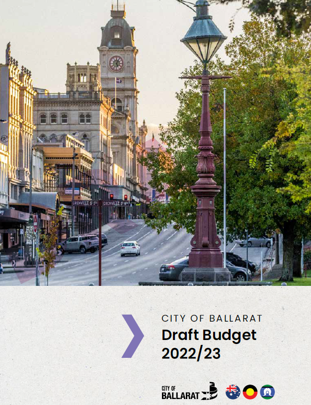 a photograph of the front cover of the Budget