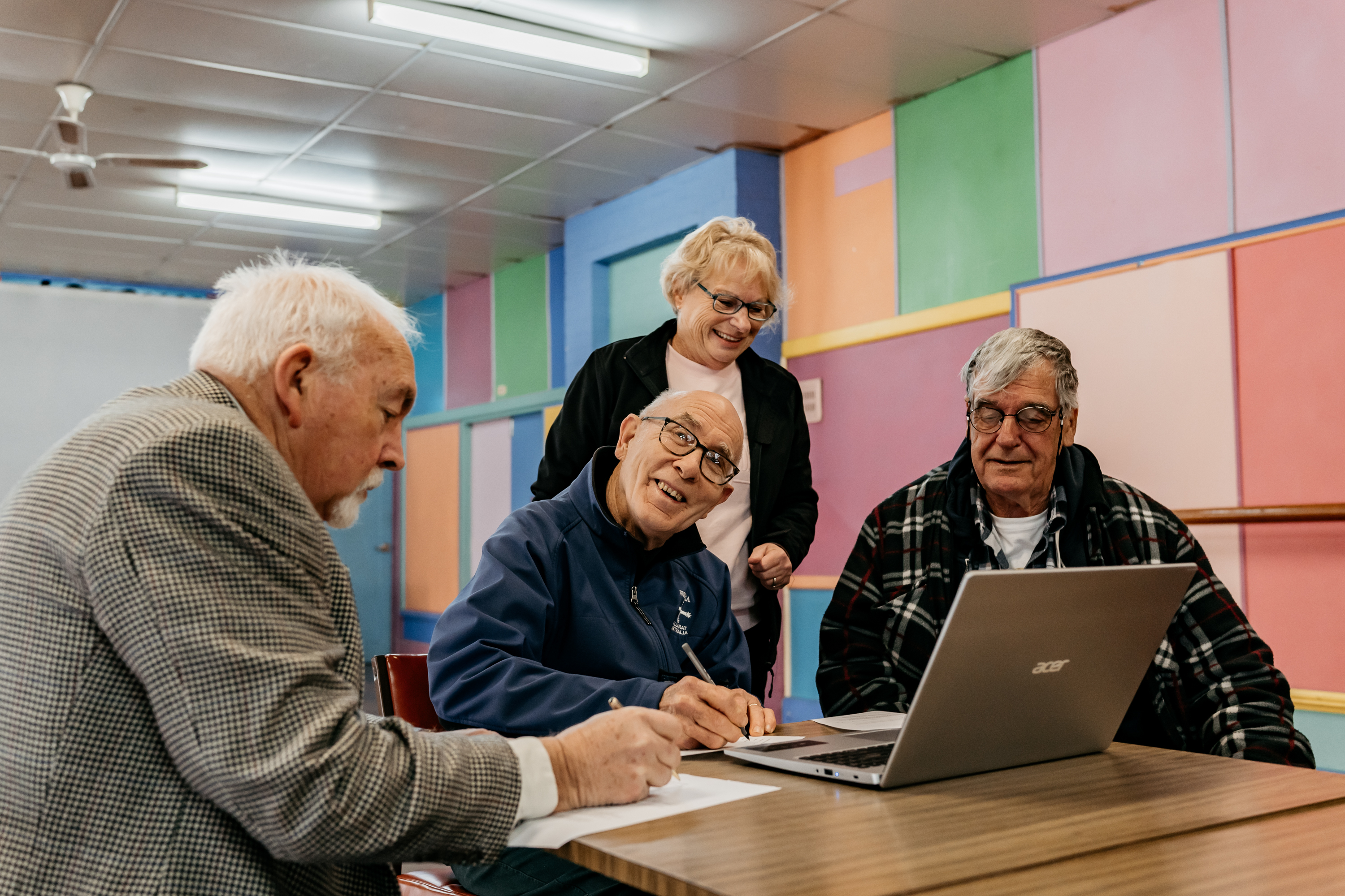 Senior residents of Ballarat gathering at Eastwood Leisure Complex 