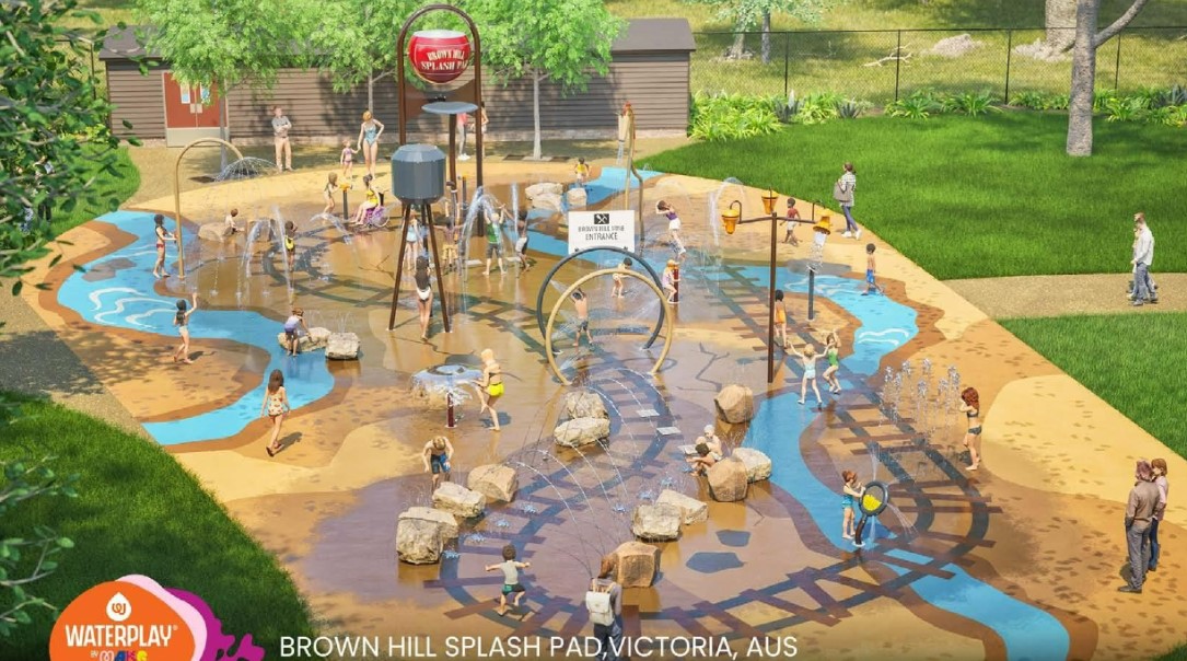 Design concepts for the Brown Hill Splash Park.