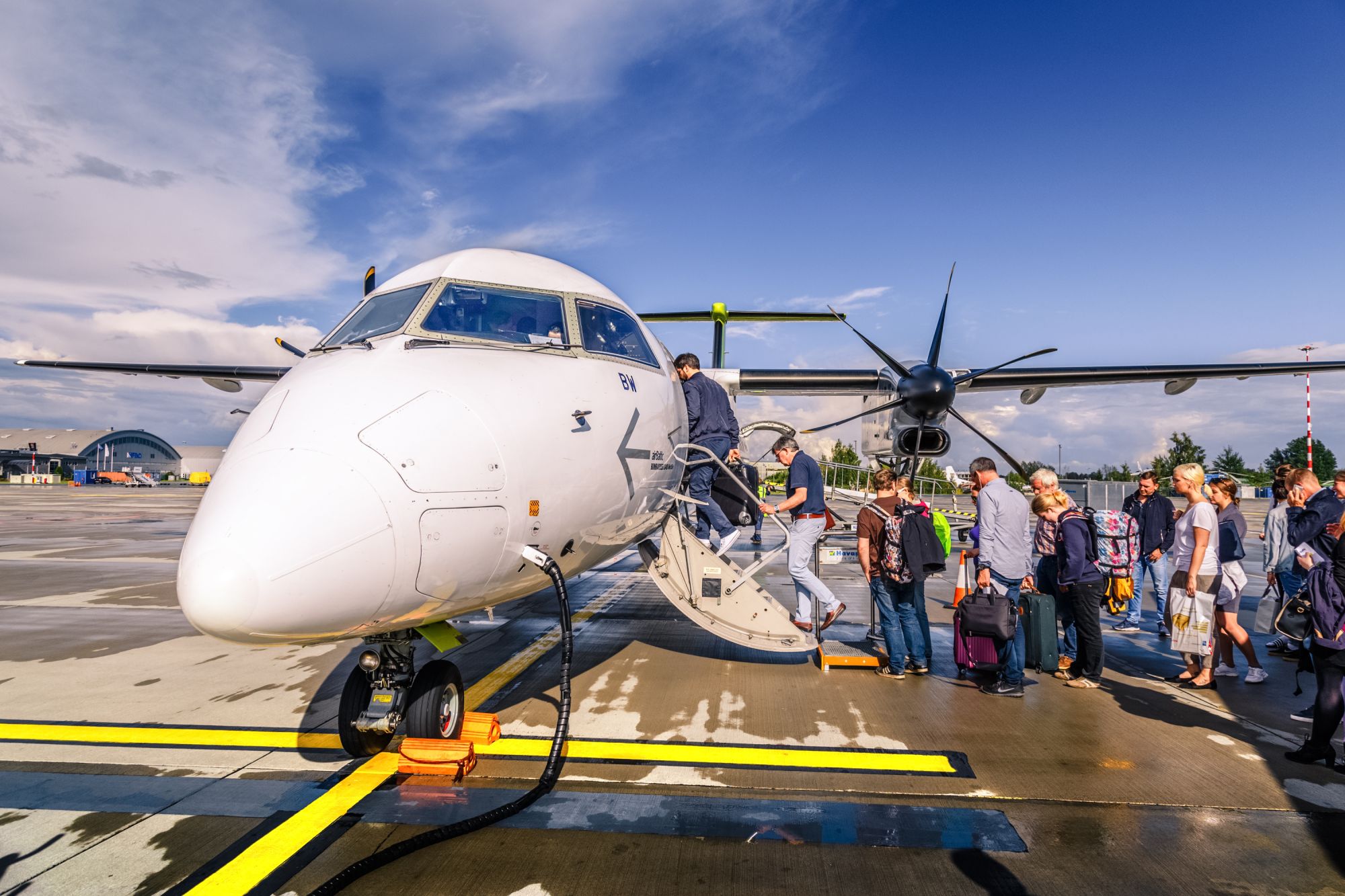 Generic image of passengers boarding a plane