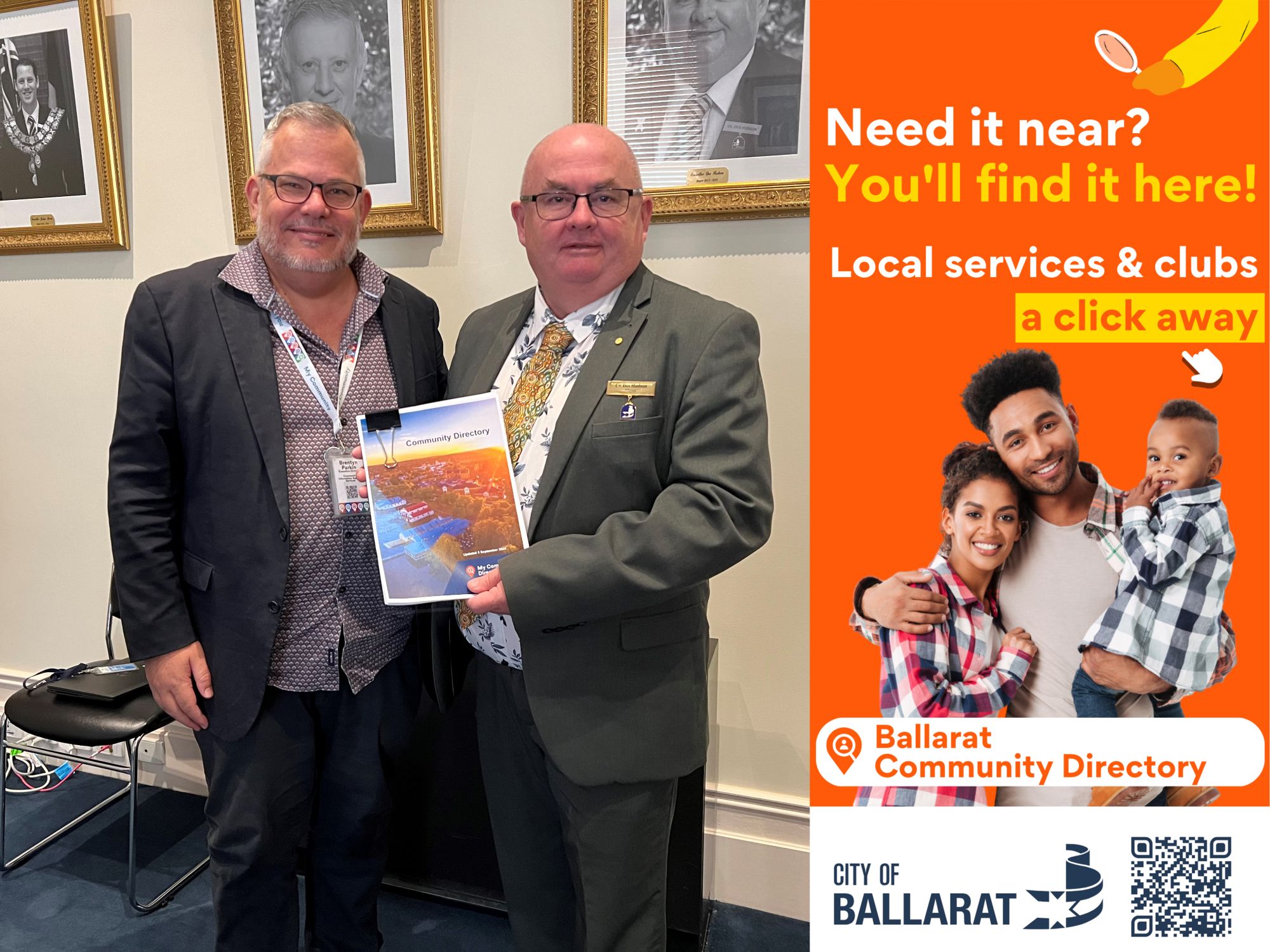 Generic image of Ballarat Mayor at the Ballarat Community Directory launch