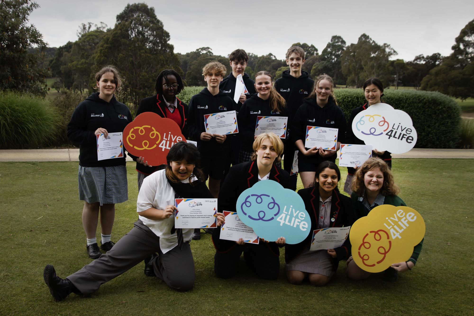 The Ballarat Live4Life Crew 2024 graduation at RACV Goldfields in Creswick.