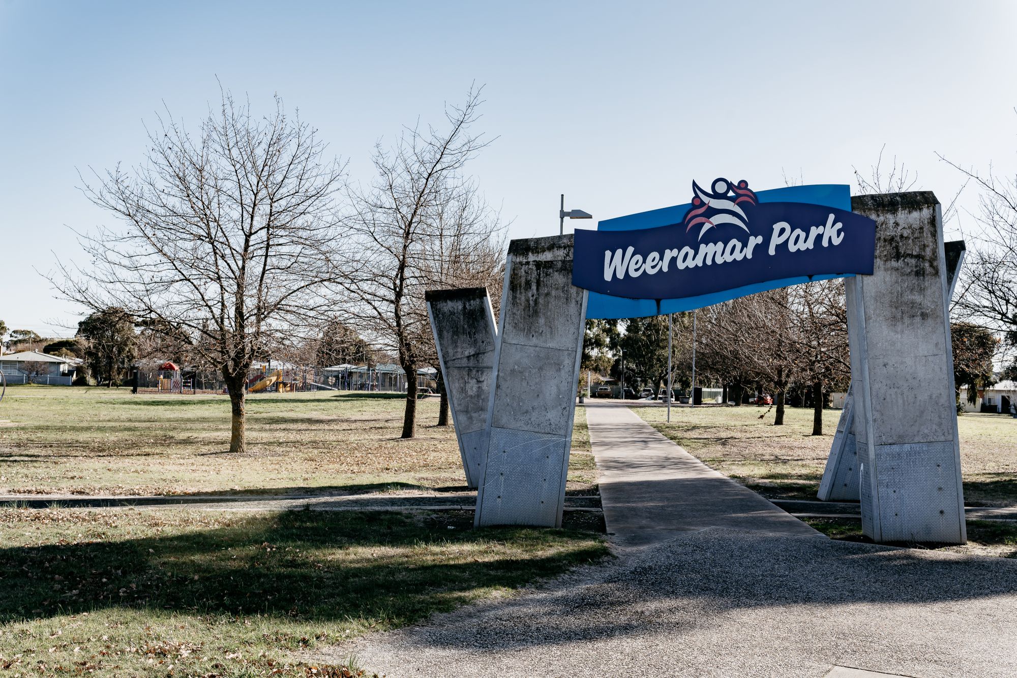 The proposed future site of the Wendouree Library and Learning Centre at Weeramar Park.