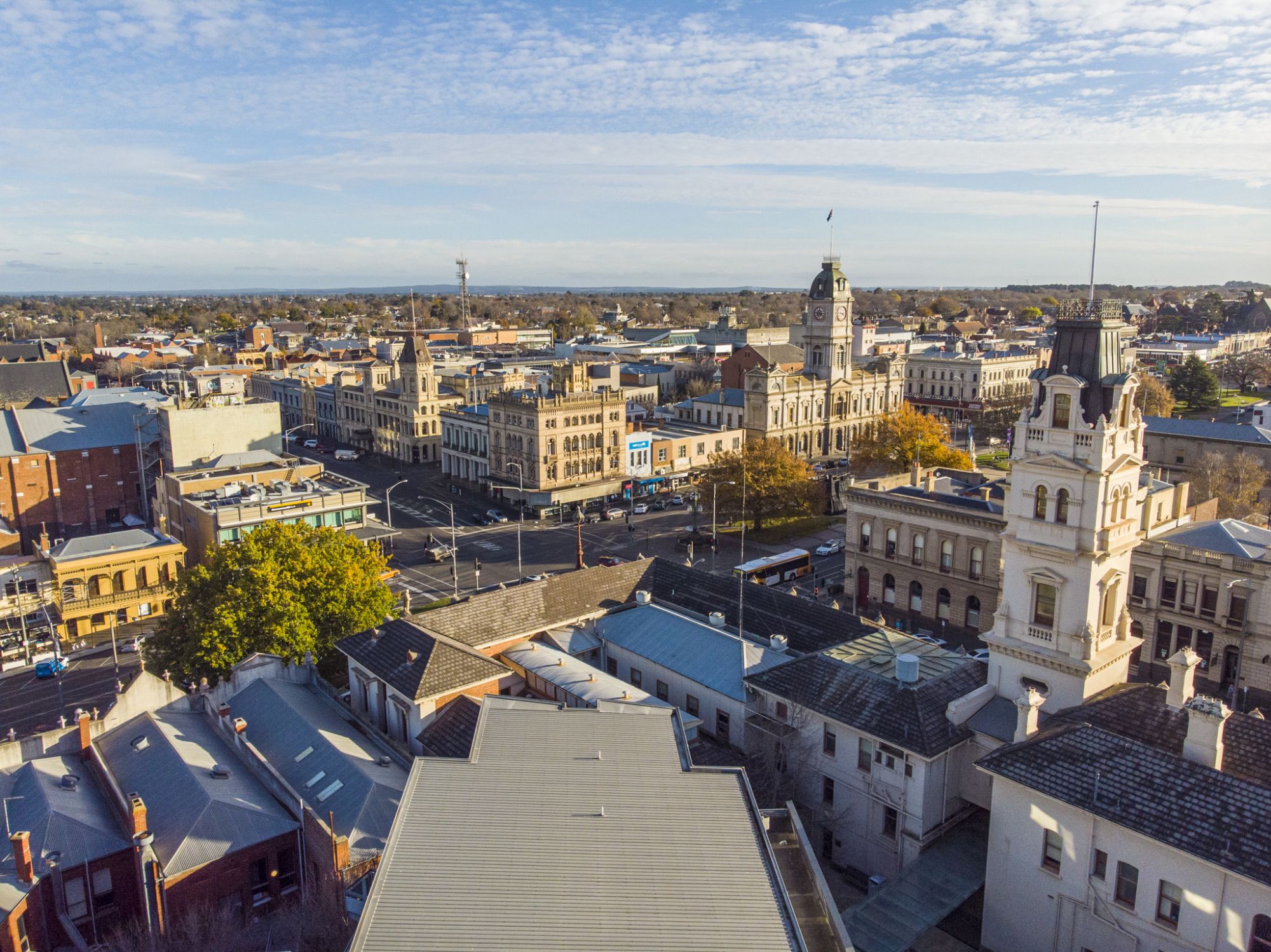 Generic image of aerial of Ballarat CBD