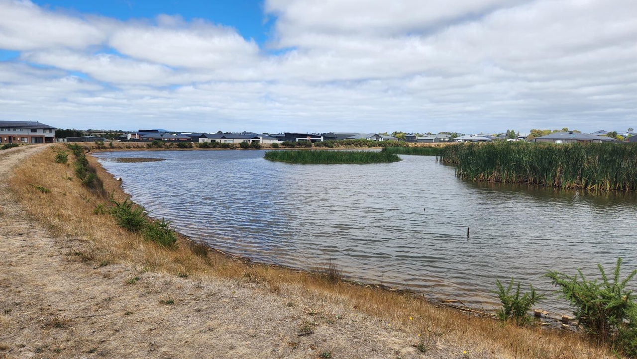 The Cardigan Village retention basin