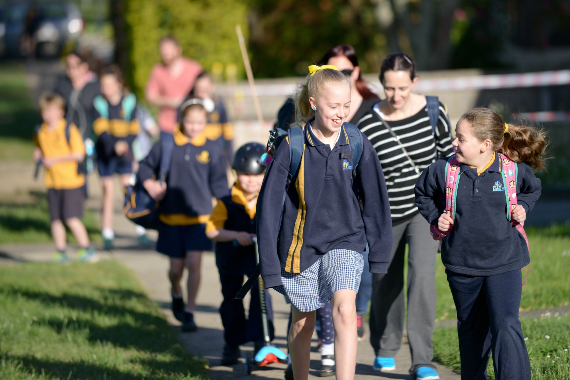 generic image of school children walking together