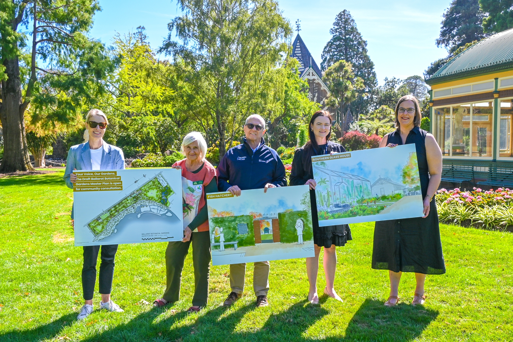 Designs in the Draft Ballarat Botanical Gardens Draft Master Plan