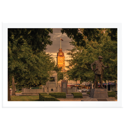 Town hall image taken from the sturt street gardens