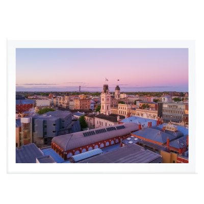 aerial photo of the Ballarat CBD