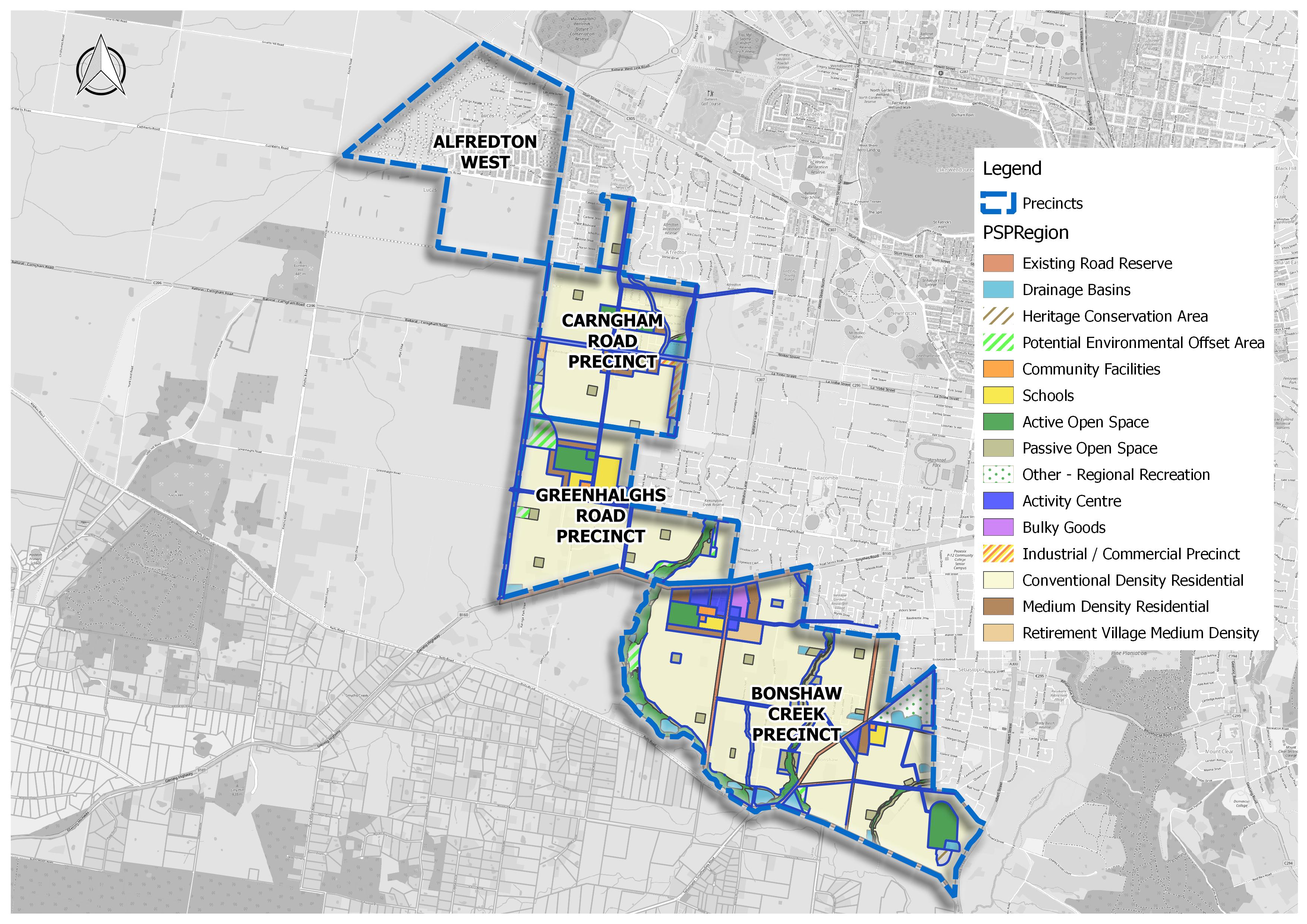 Ballarat West Growth Area Map
