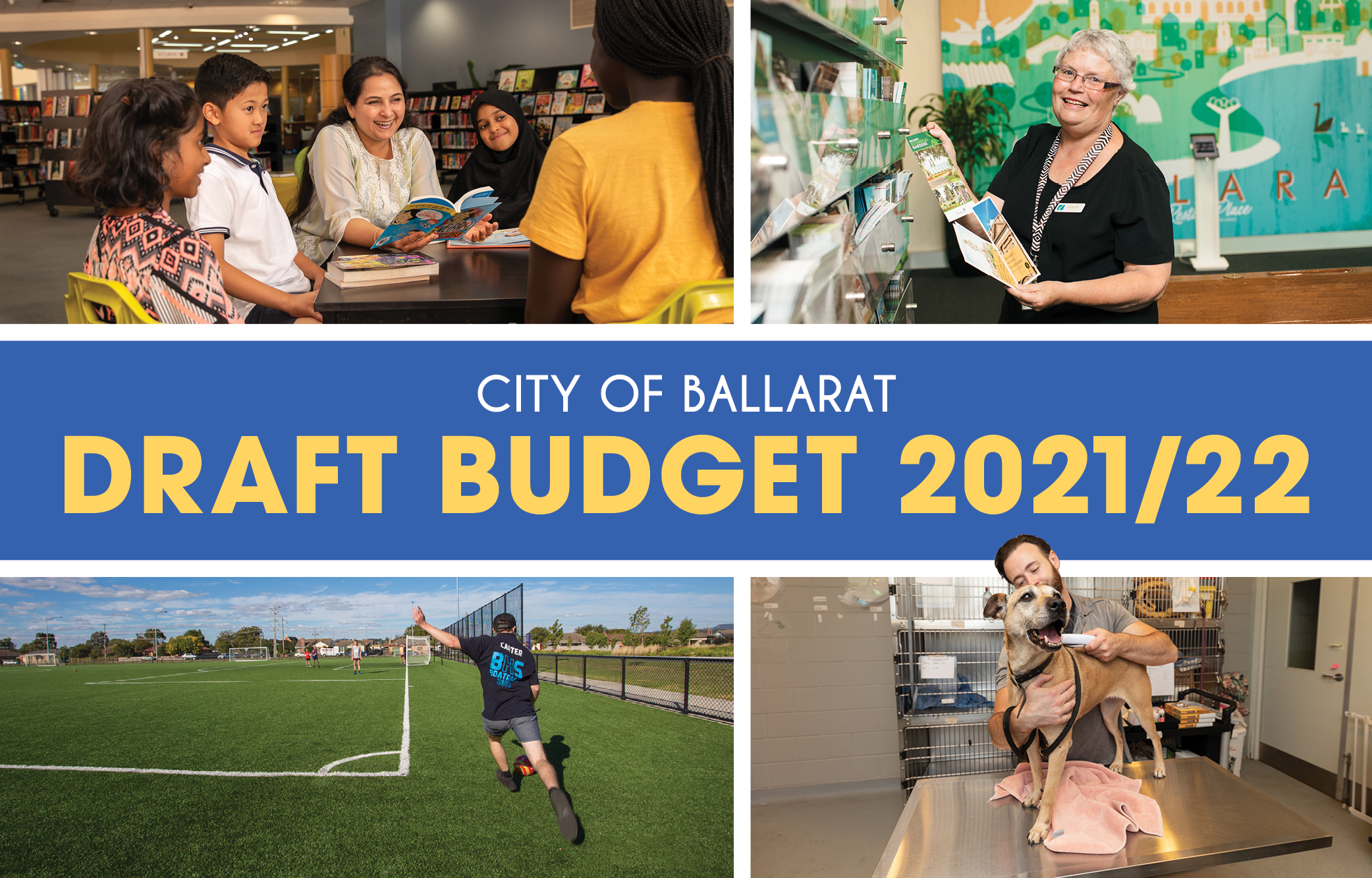 City of Ballarat 2021/22 Draft Budget graphic tile 
