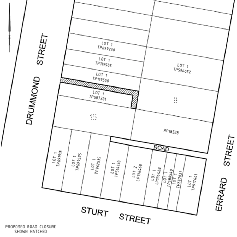 Map of ROAD DISCONTINUANCE