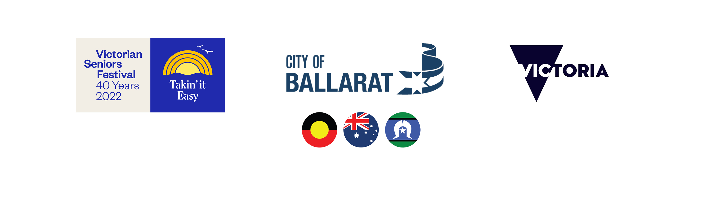 Logos - VSF, VicGov, City of Ballarat