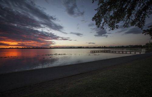 Lake Wendouree at sunset