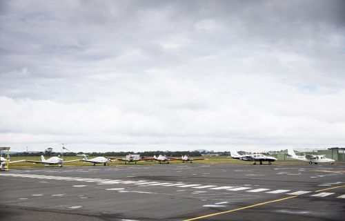Generic photo airport runway and planes