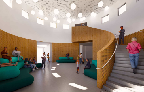 Render image of the Ballarat Library redevelopment 