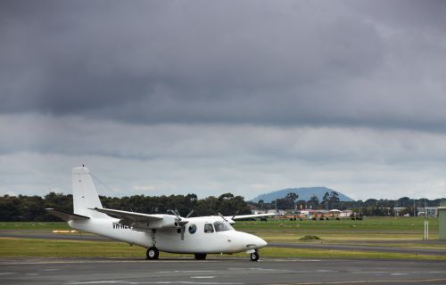 Generic photo airplane on a runway