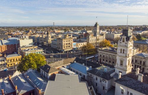 Generic image of aerial of Ballarat CBD