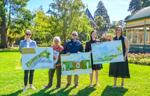 Designs in the Draft Ballarat Botanical Gardens Draft Master Plan