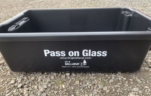 Pass on Glass crates