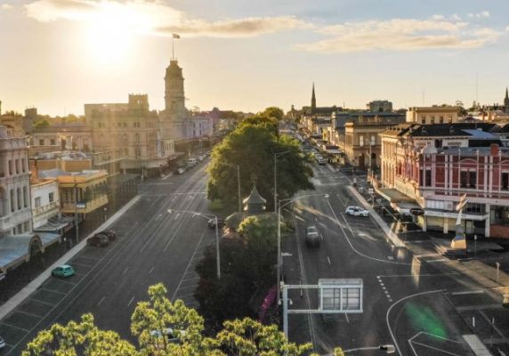 View of Sturt Street, Ballarat looking west, from the City of Ballarat Council Plan 2021-2025