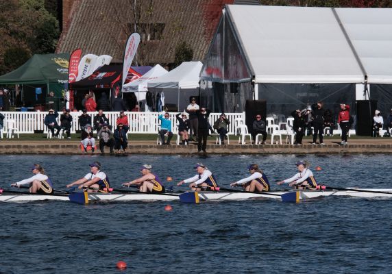 Masters Rowing athletes on Lake Wendouree