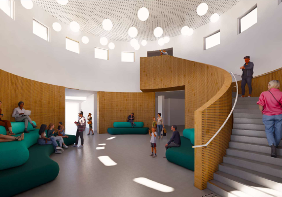 Render image of the Ballarat Library redevelopment 