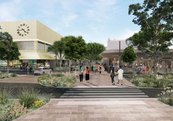 Design for Bridge Mall redevelopment showing Sturt Street entry into Bridge Mall