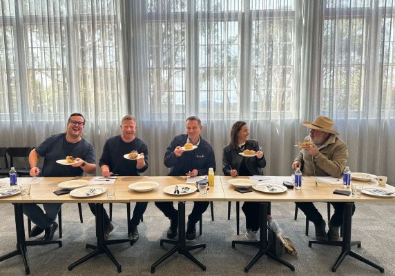 Generic image of panel of food judges Ballarat Best Pie 