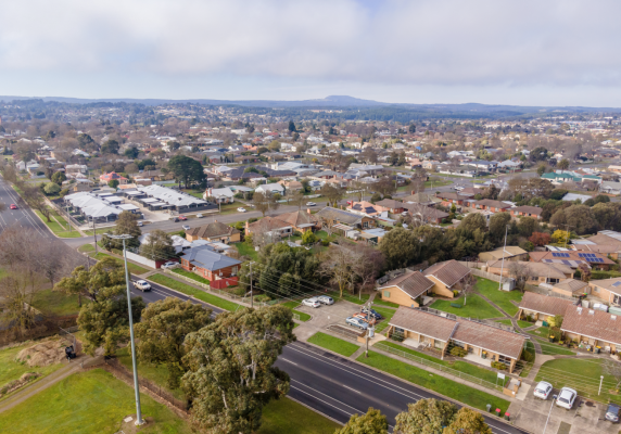 Generic image of aerial of Ballarat suburbs