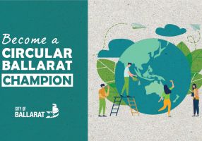 Generic photo Become a Circular Ballarat Champion with image of the earth, leaves and people