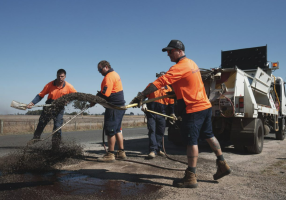 City of Ballarat conducts road works