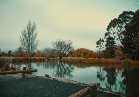 Image of Lake 2 and surrounds at Victoria Park, Ballarat, which will be the future site of the Continuous Voices Memorial for survivors of sexual abuse 