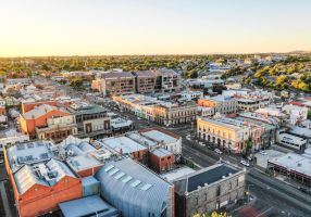 Generic image of aerial of Camp Street and Mair Street Ballarat Central