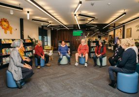 Image of group at libraries after dark