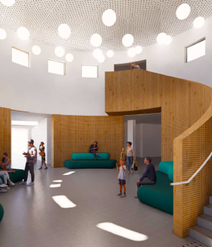 Render image of the Ballarat Library redevelopment 