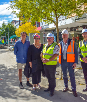 Kerbing works mark seven-month stage of Bridge Mall redevelopment 